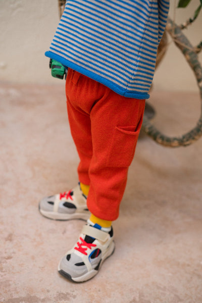 Bayiri Baby Froggy Baggy Pants Tortoise Red & Frog Gold