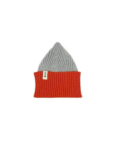 Bayiri Baby Orion Beanie Gray & Tortoise Red