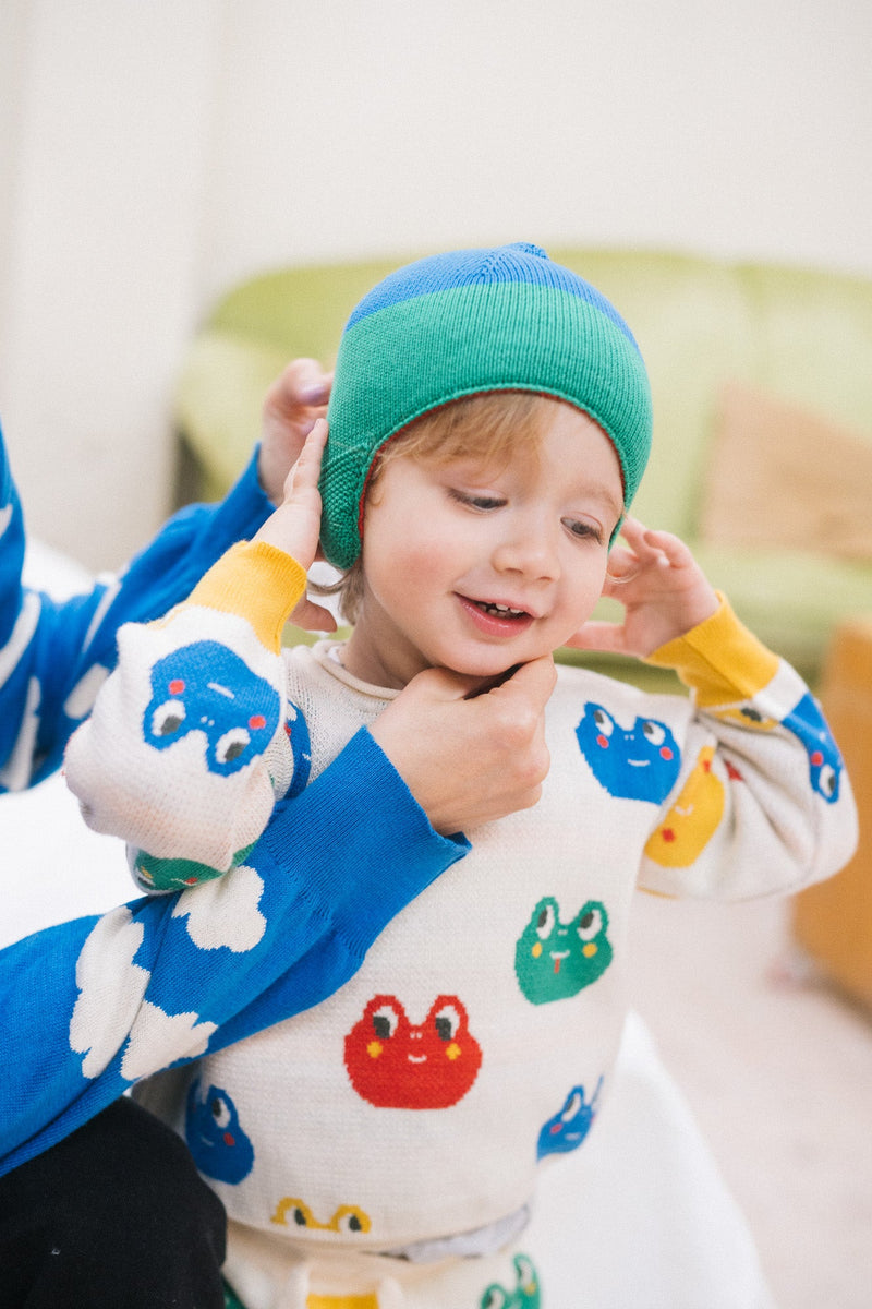 Bayiri Baby Rainbox Frogs Sweater