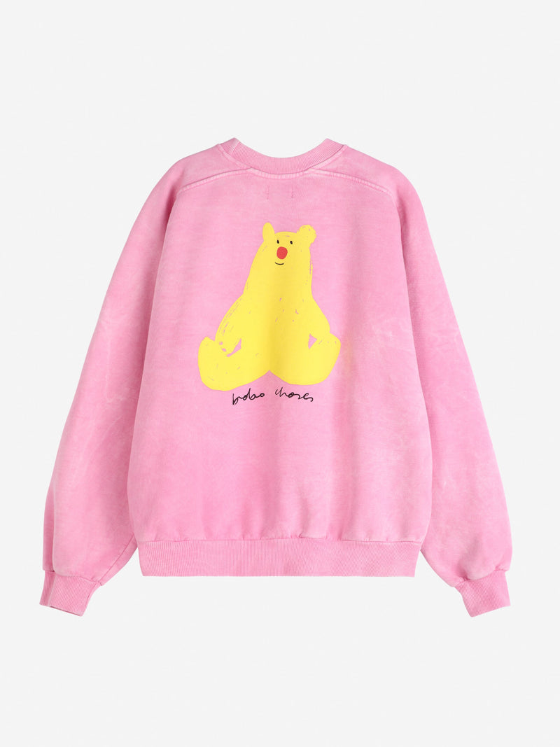 Bobo Choses ADULT Bear Relaxed Sweatshirt Pink