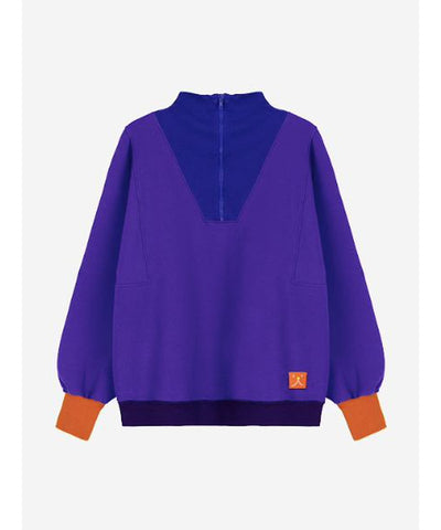 Bobo Choses ADULT Block Zipped Sweatshirt Purple/Blue