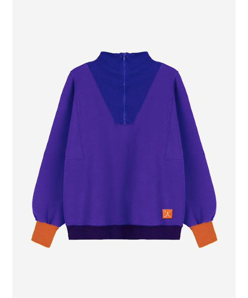 Bobo Choses ADULT Block Zipped Sweatshirt Purple/Blue