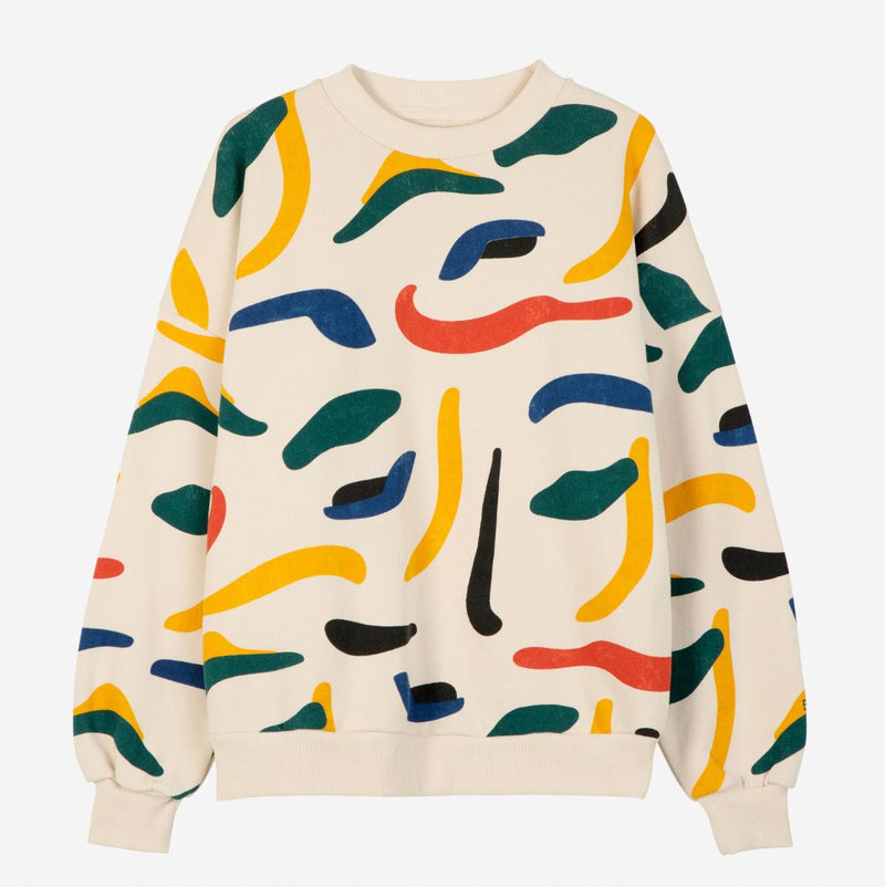 Bobo Choses ADULT Brushstrokes Printed Sweatshirt Multicolor