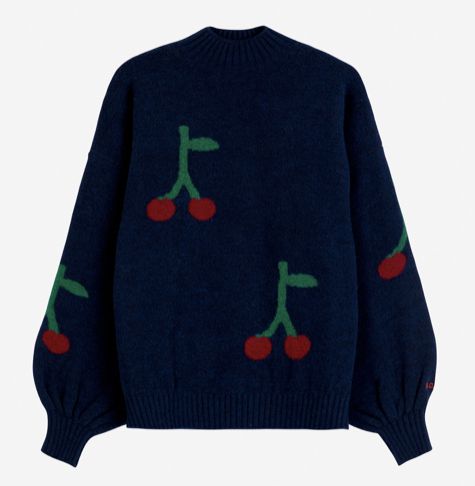 Bobo Choses ADULT Cherry Printed Turtle Neck Jumper