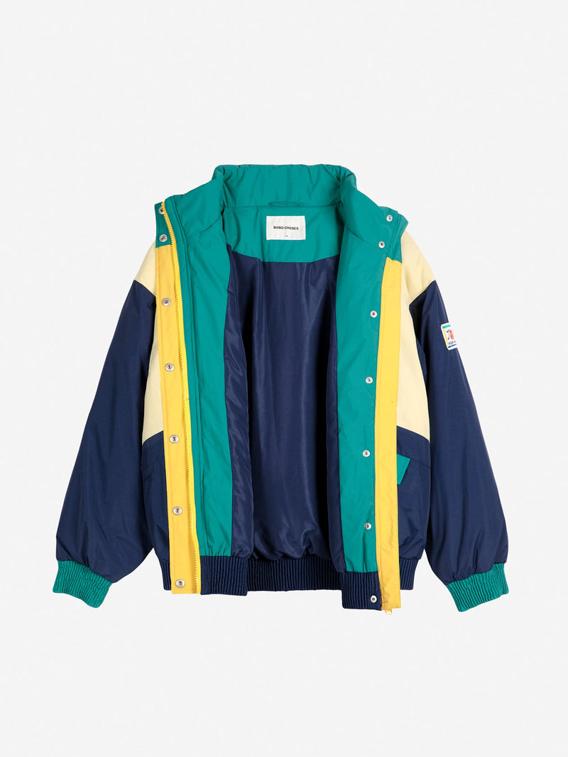 Bobo Choses ADULT Color Block Padded Jacket Navy Blue