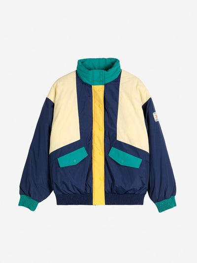 Bobo Choses ADULT Color Block Padded Jacket Navy Blue