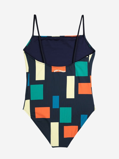 Bobo Choses ADULT Color Block print recycled swimsuit