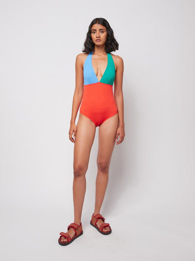 Bobo Choses ADULT Colorblock terry V-neck Swimsuit