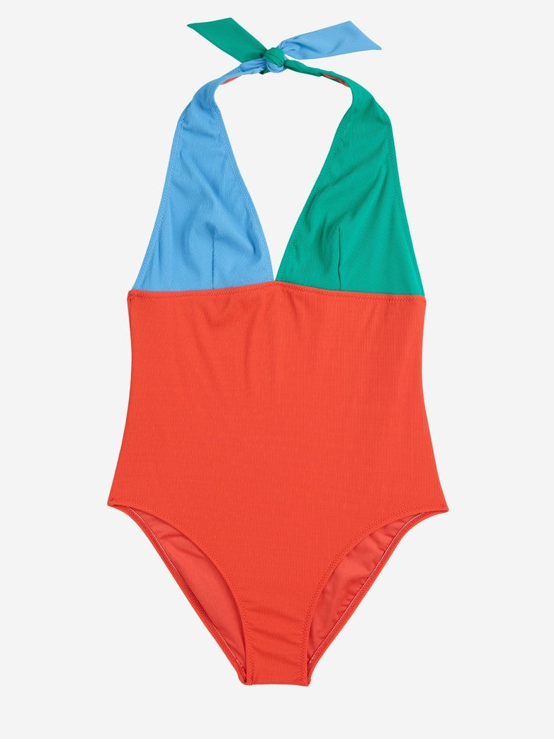 Bobo Choses ADULT Colorblock terry V-neck Swimsuit