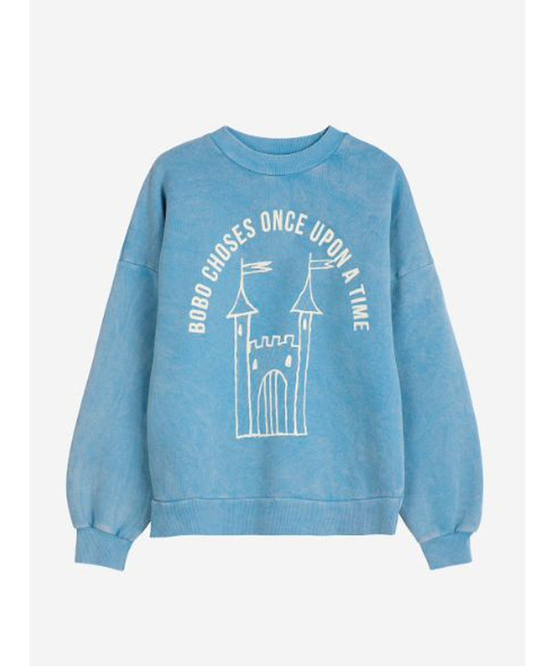 Bobo Choses ADULT Faraway Castle Sweatshirt Light Blue