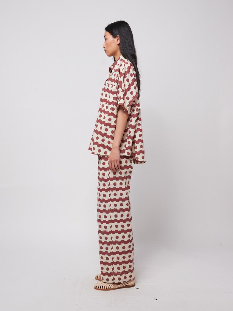 Bobo Choses ADULT Geometric Print Wide-Leg Trousers