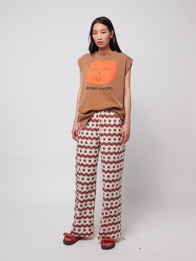 Bobo Choses ADULT Geometric Print Wide-Leg Trousers