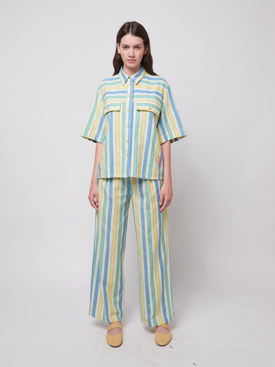 Bobo Choses ADULT Multicolor Stripes Pleated Trousers