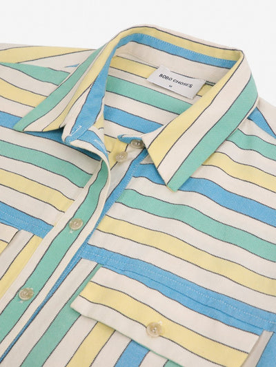 Bobo Choses ADULT Multicolor stripes relaxed shirt