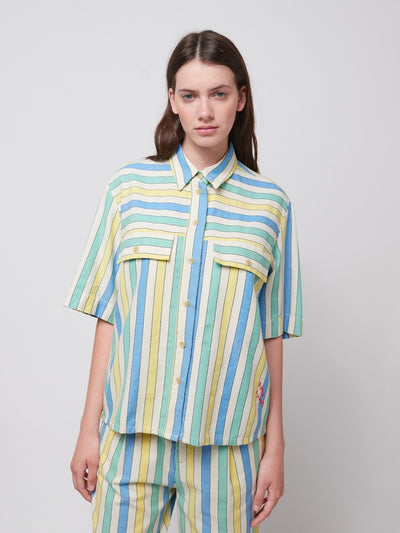 Bobo Choses ADULT Multicolor stripes relaxed shirt