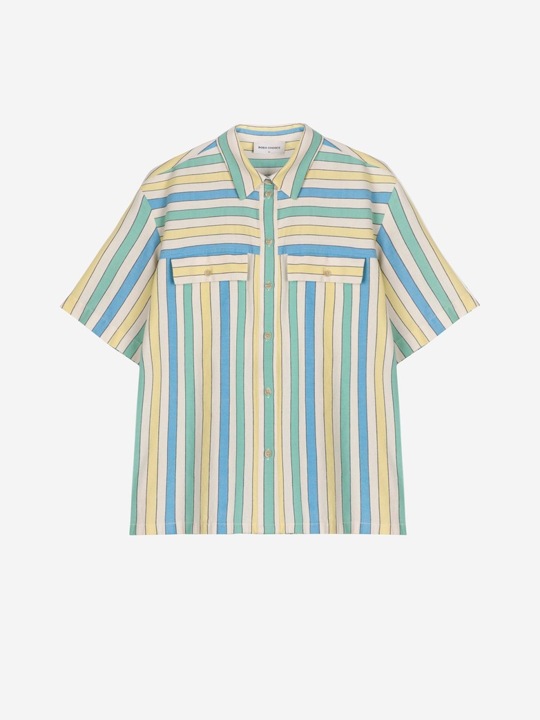 Bobo Choses ADULT Multicolor stripes relaxed shirt