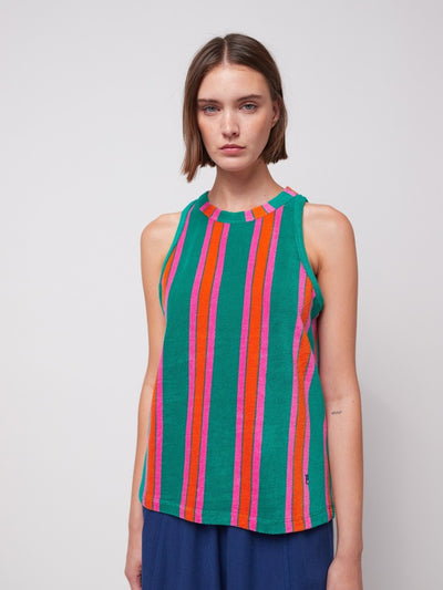 Bobo Choses ADULT Multicolor Stripes Terry Tank Top