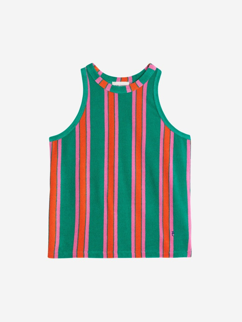 Bobo Choses ADULT Multicolor Stripes Terry Tank Top