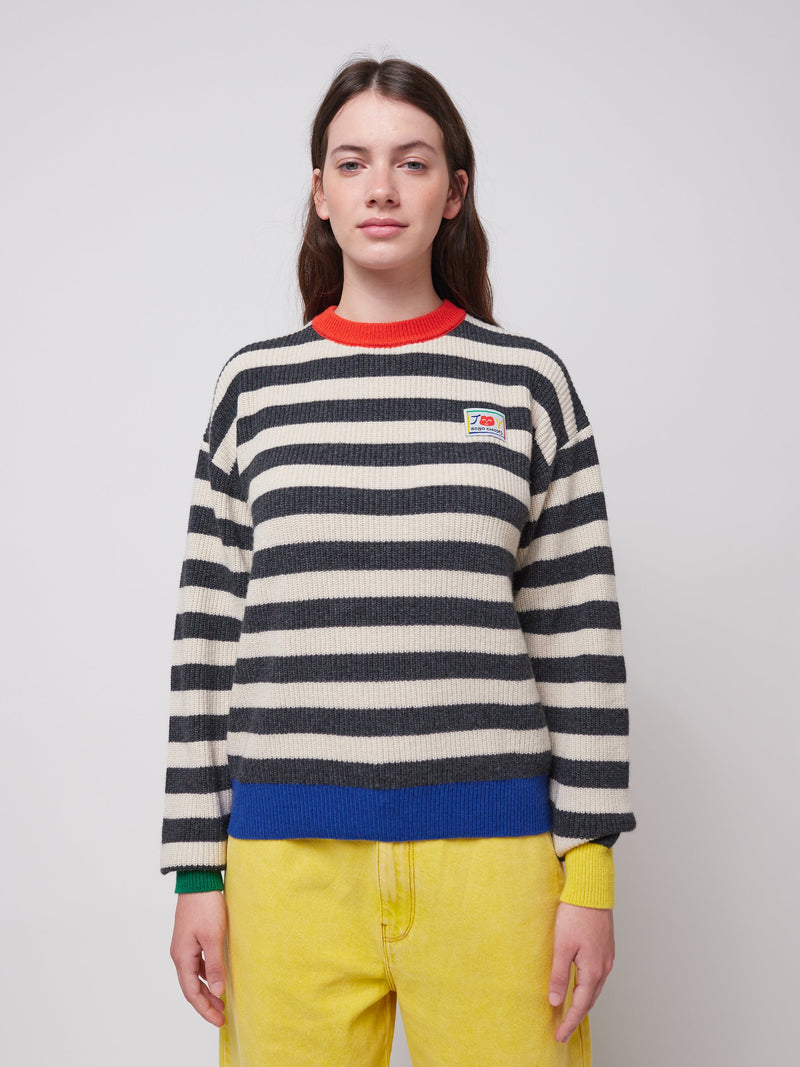 Bobo Choses ADULT Striped Wool Blended Jumperv Multicolor