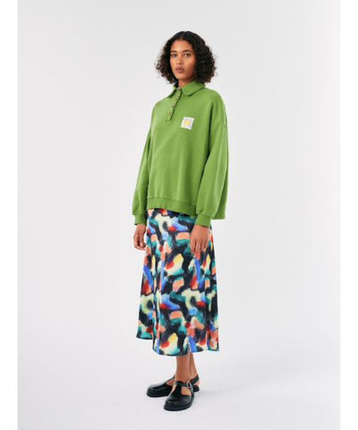 Bobo Choses ADULT World Print Midi Skirt Multi