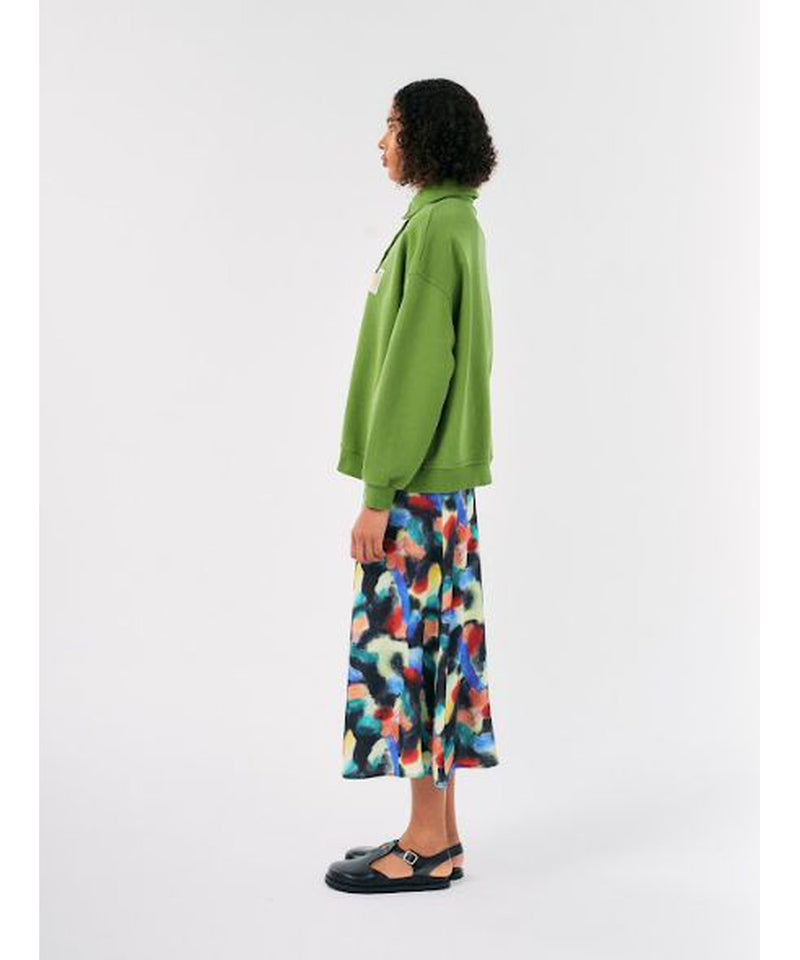 Bobo Choses ADULT World Print Midi Skirt Multi