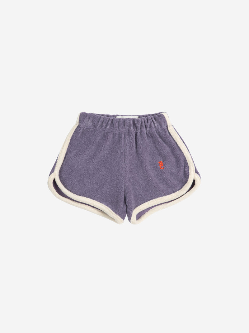 Bobo Choses Baby Blue Terry Cloth Shorts Navy