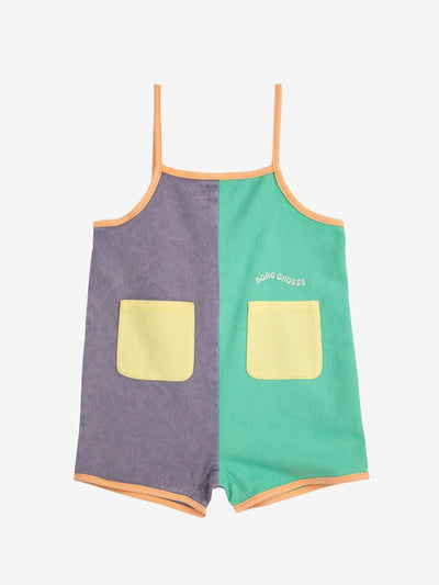 Bobo Choses Baby Colorblock Woven Playsuit