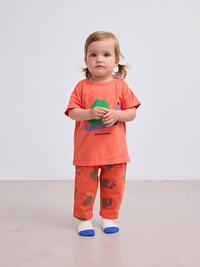 Bobo Choses Baby Funny Snail T-shirt Orange