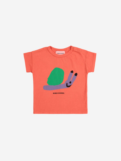 Bobo Choses Baby Funny Snail T-shirt Orange