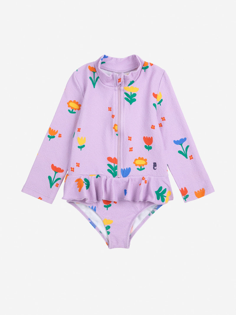 Bobo Choses Baby Garden Party All Over Swim Overall Lavender