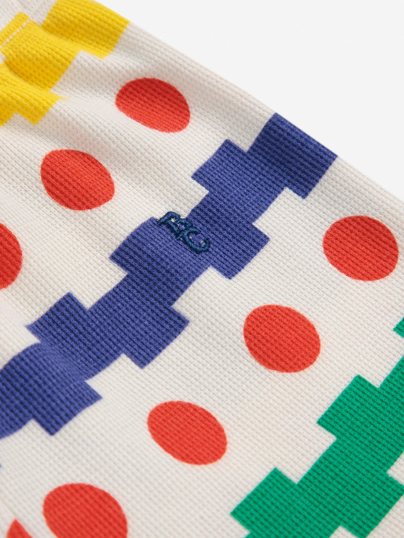 Bobo Choses Baby Geometrical All Over Waffle Pants Multicolor