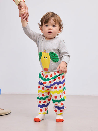 Bobo Choses Baby Geometrical All Over Waffle Pants Multicolor