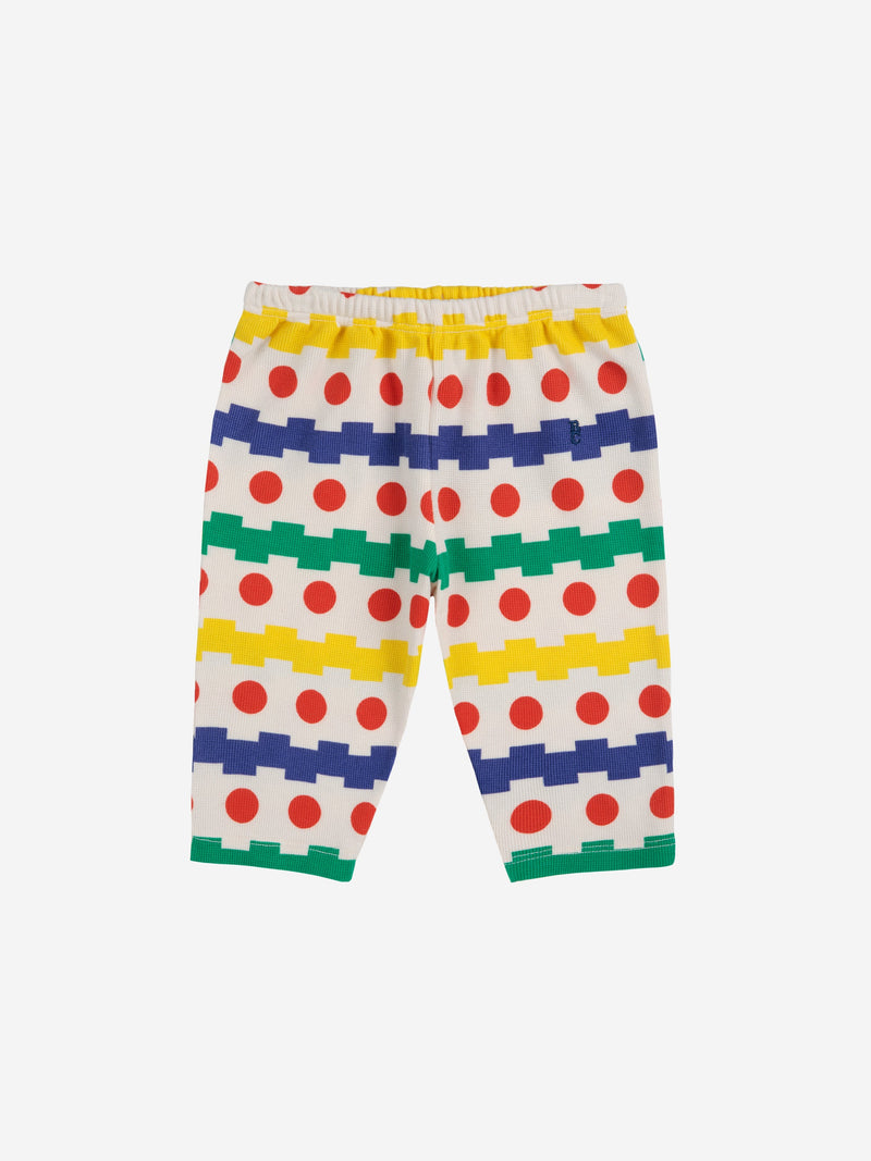 Bobo Choses Baby Geometrical All Over Waffle Pants Multicolor