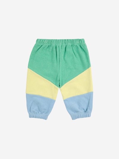 Bobo Choses Baby Green Color Block Jogging Pants