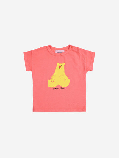 Bobo Choses Baby Hug Me Bear T-shirt Pink