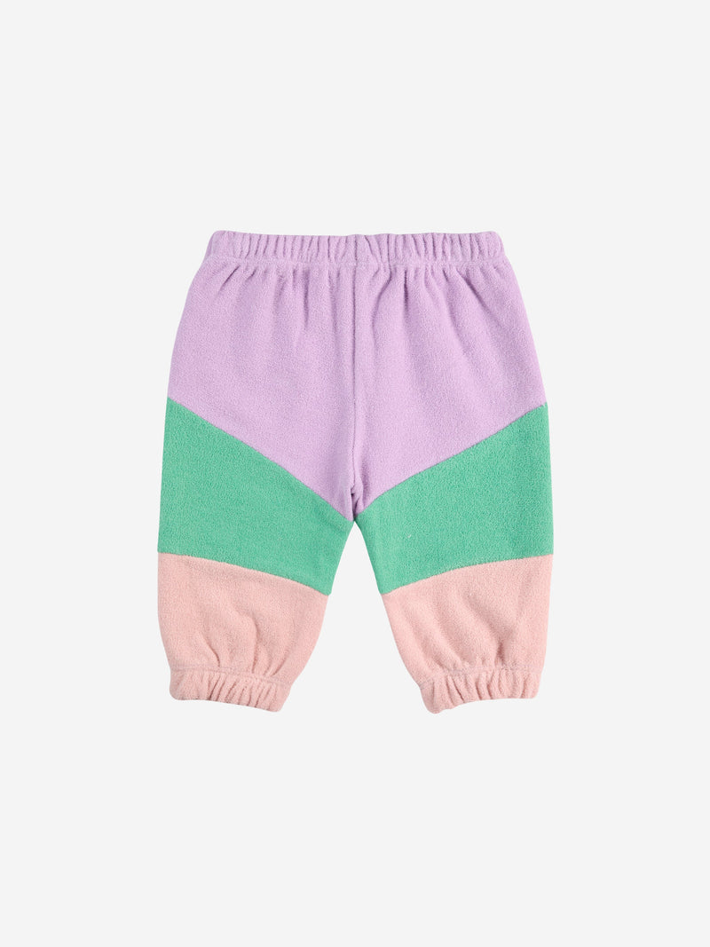 Bobo Choses Baby Lila Color Block Jogging Pants Lavender