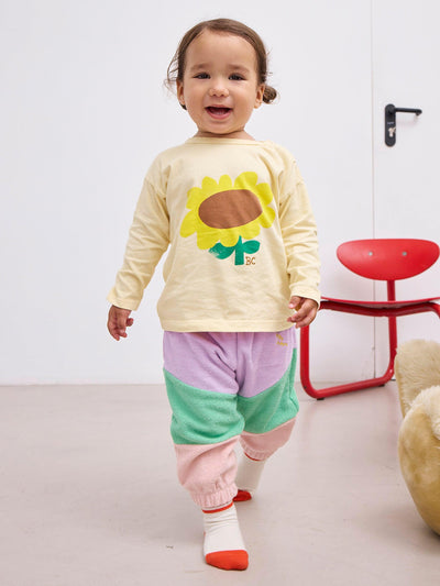 Bobo Choses Baby Lila Color Block Jogging Pants Lavender