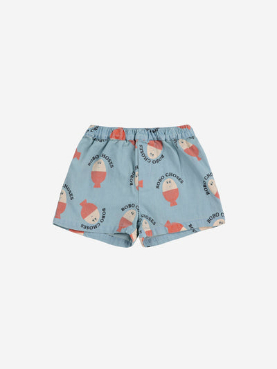 Bobo Choses Baby Morning Egg All Over Denim Shorts