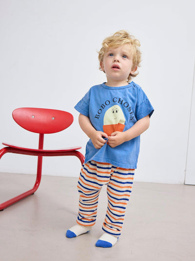 Bobo Choses Baby Morning Egg T-shirt Blue