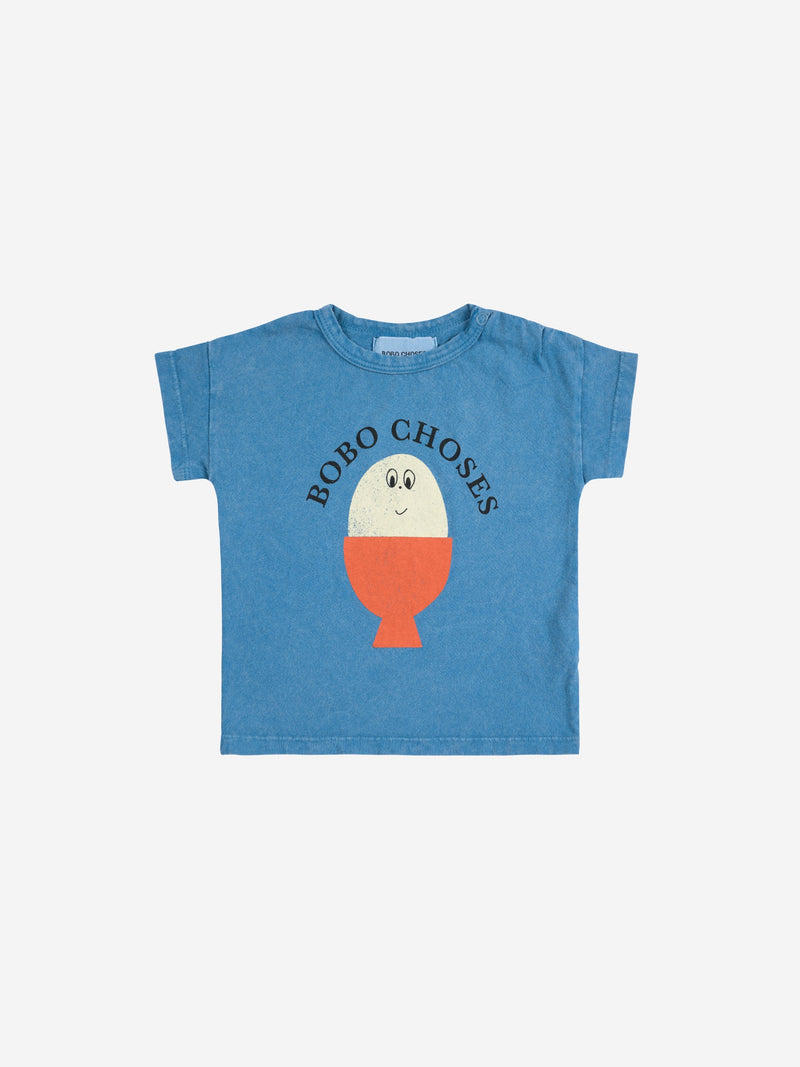 Bobo Choses Baby Morning Egg T-shirt Blue