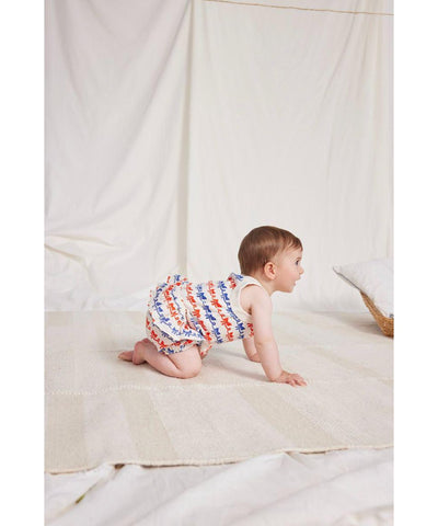 Bobo Choses Baby Ribbon Bow All Over Woven Ruffle Bloomer