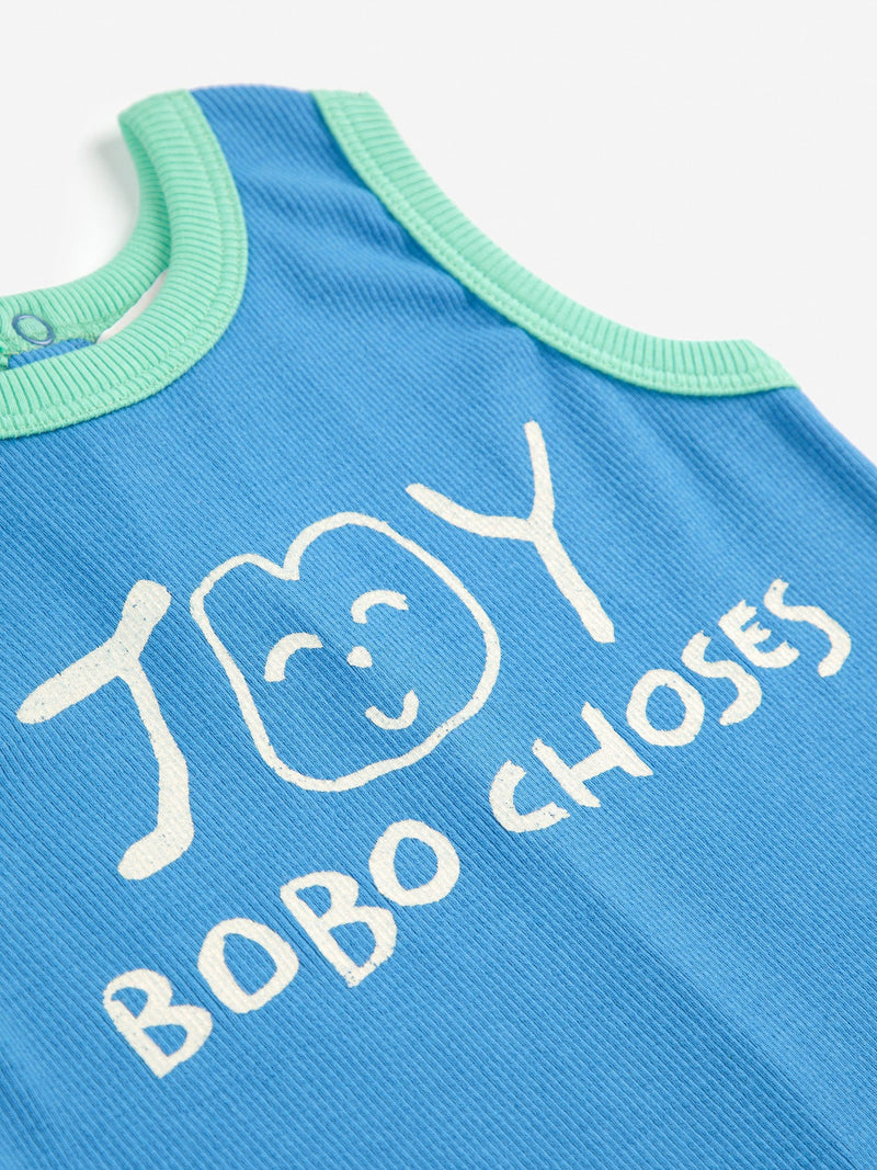 Bobo Choses Baby Smiling Playsuit Blue