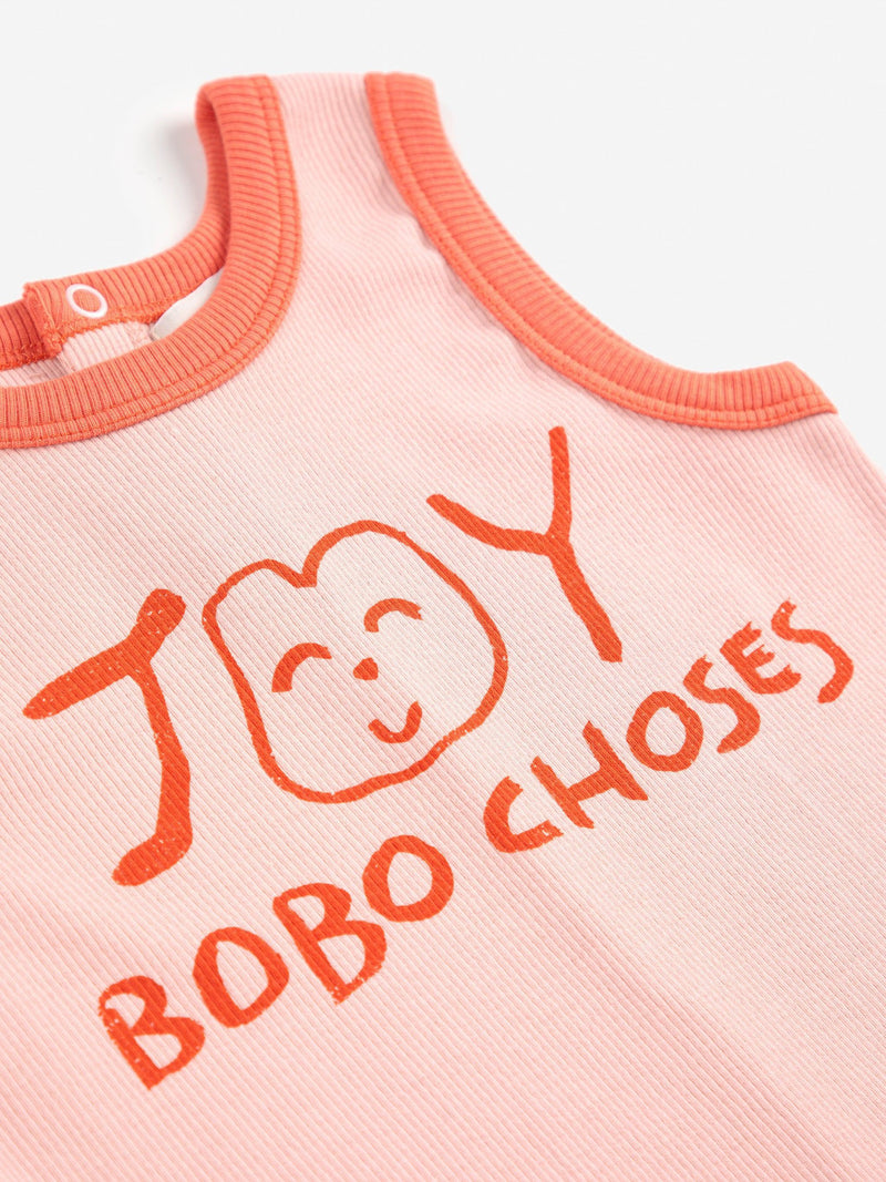 Bobo Choses Baby Smiling Playsuit Pink