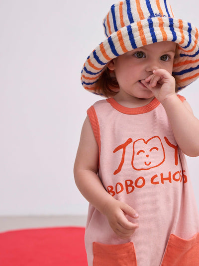 Bobo Choses Baby Smiling Playsuit Pink