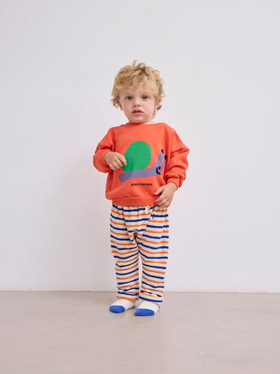 Bobo Choses Baby Striped Terry Cloth Harem Pants Multicolor