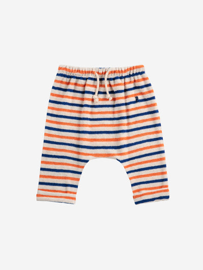 Bobo Choses Baby Striped Terry Cloth Harem Pants Multicolor