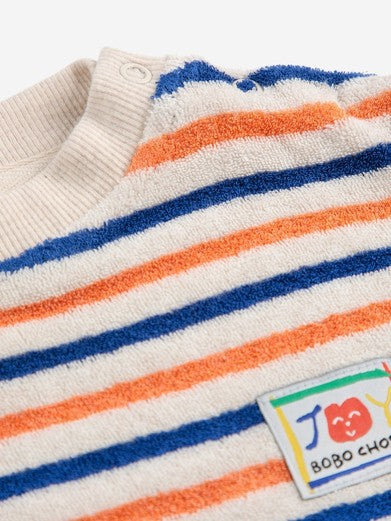 Bobo Choses Baby Striped Terry Cloth Sweatshirt