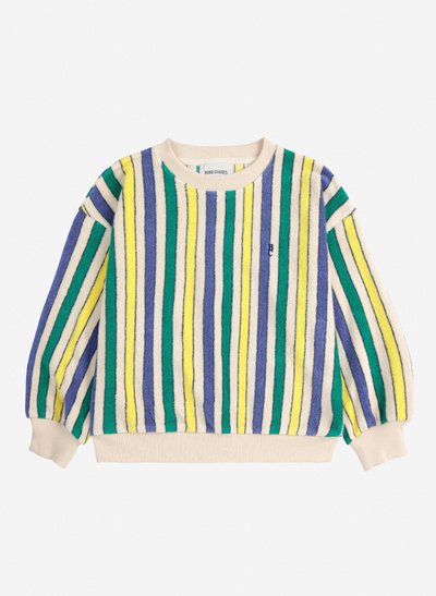 Bobo Choses Baby Striped Terry Cloth Sweatshirt Multicolor