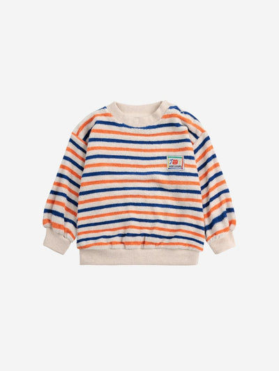 Bobo Choses Baby Striped Terry Cloth Sweatshirt