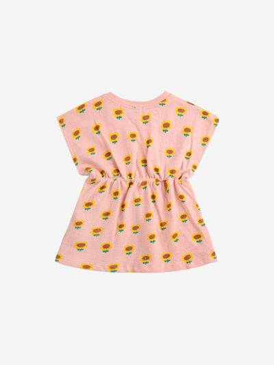 Bobo Choses Baby Sunflower All Over Dress Light Pink